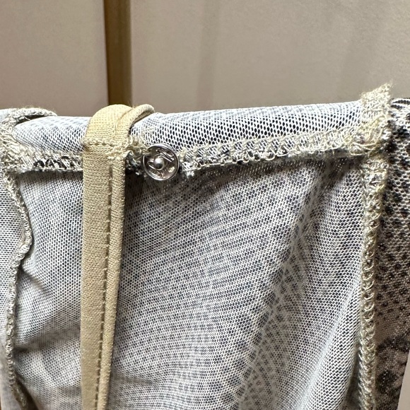 Bodycon, snakeskin print long sleeve dress. Sheer with slip attached - Picture 4 of 5